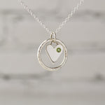 Caldera Amor Heart Pendant with Peridot