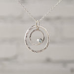 Caldera Eclissi Doppia Aquamarine Pendant