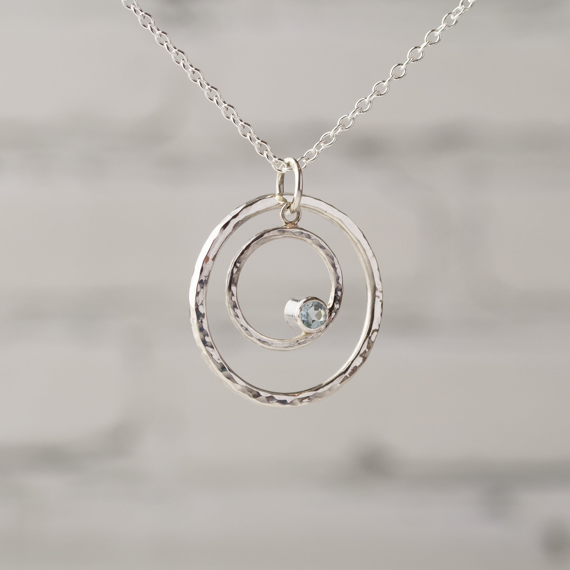 Caldera Eclissi Doppia Aquamarine Pendant