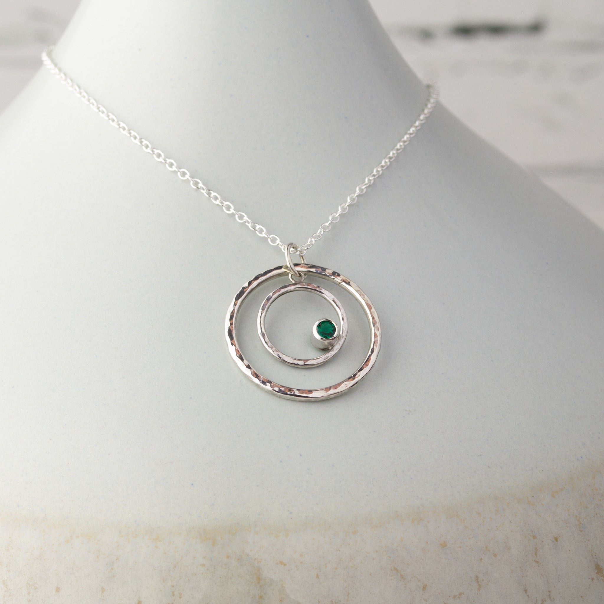 Caldera Eclissi Doppia Emerald Pendant