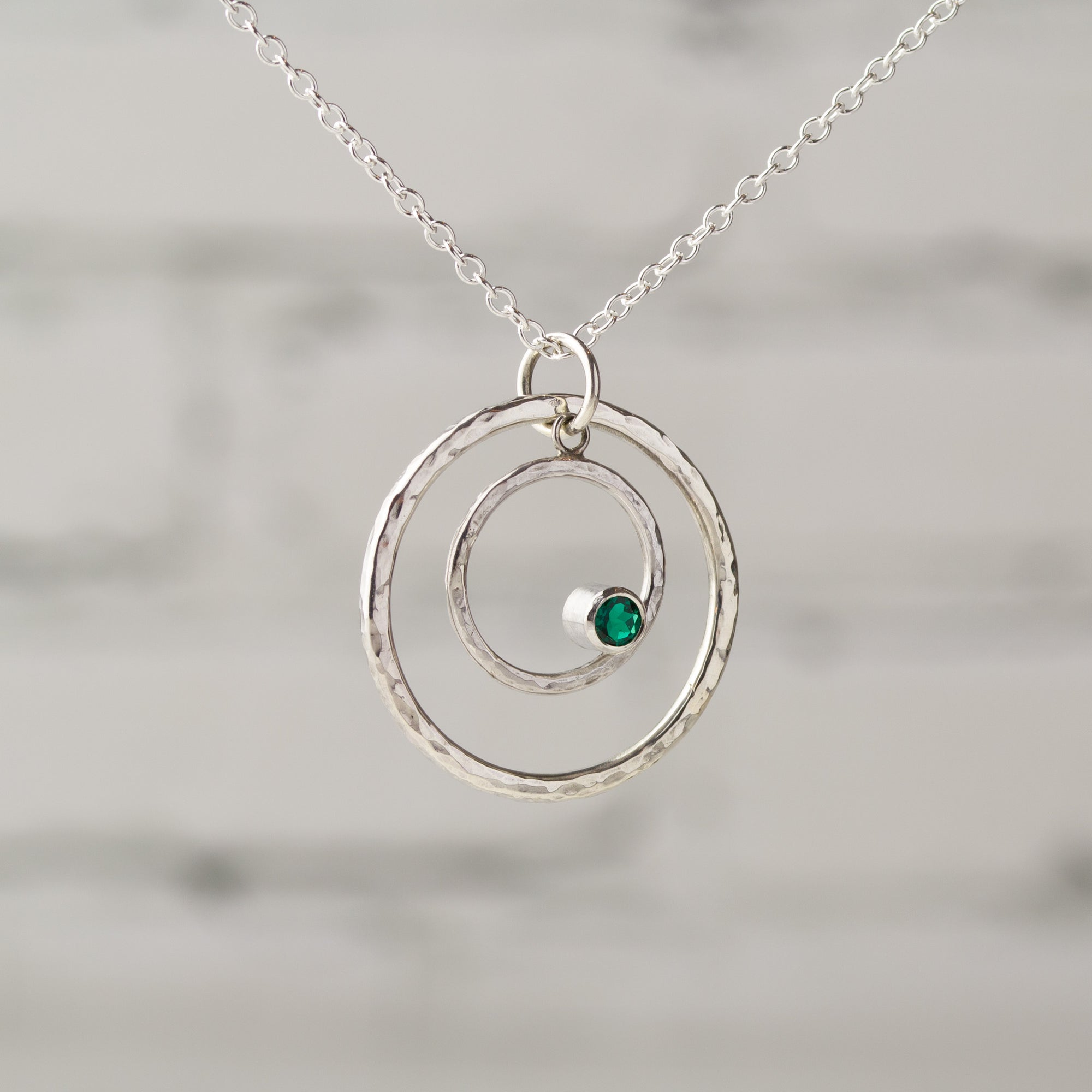 Caldera Eclissi Doppia Emerald Pendant