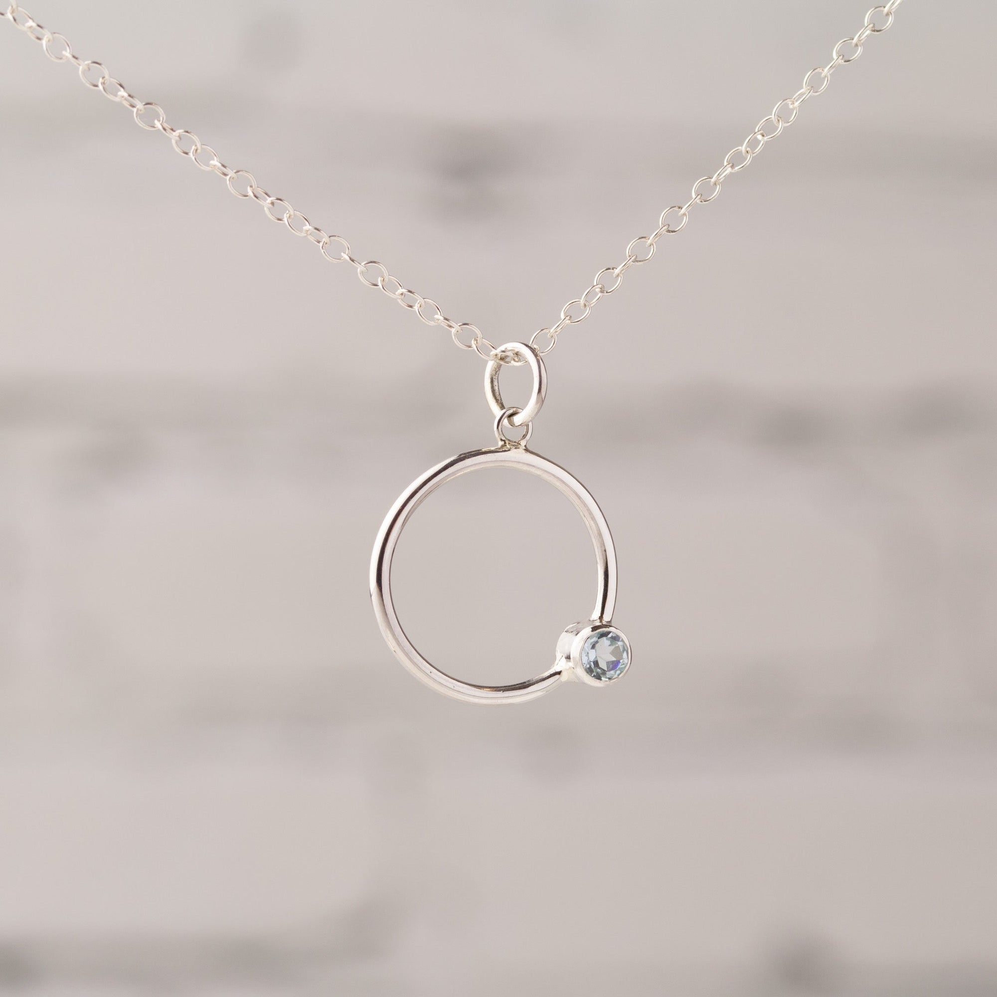 Callisto Sky Blue Topaz Pendant