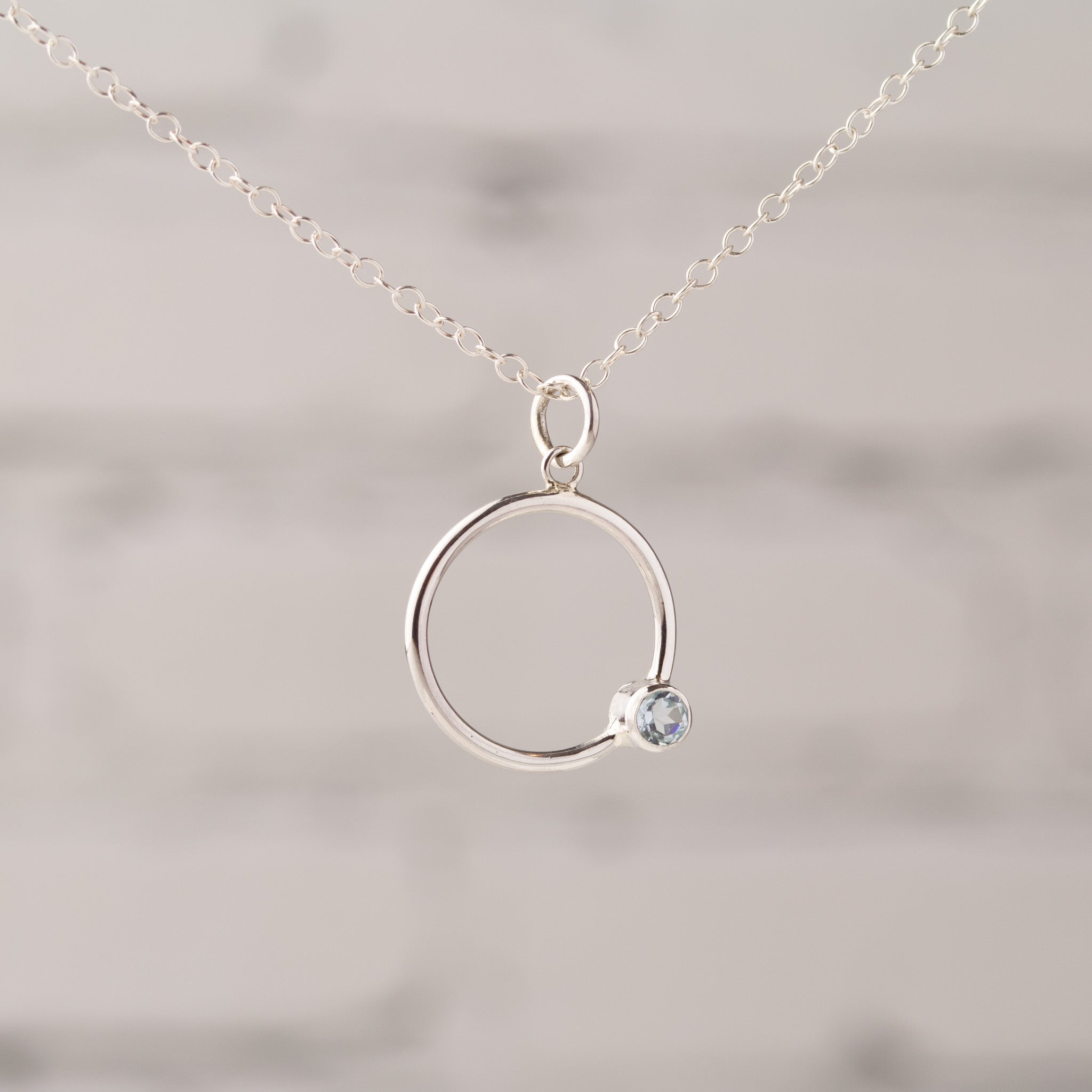 Callisto Sky Blue Topaz Pendant