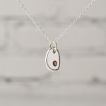 Coast Charm Pendant with Garnet