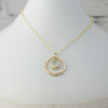 Caldera Solaris Gold Moonstone Pendant