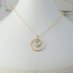 Caldera Solaris Gold Moonstone Pendant