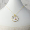 Caldera Eclissi Doppia Pink Sapphire Gold Pendant