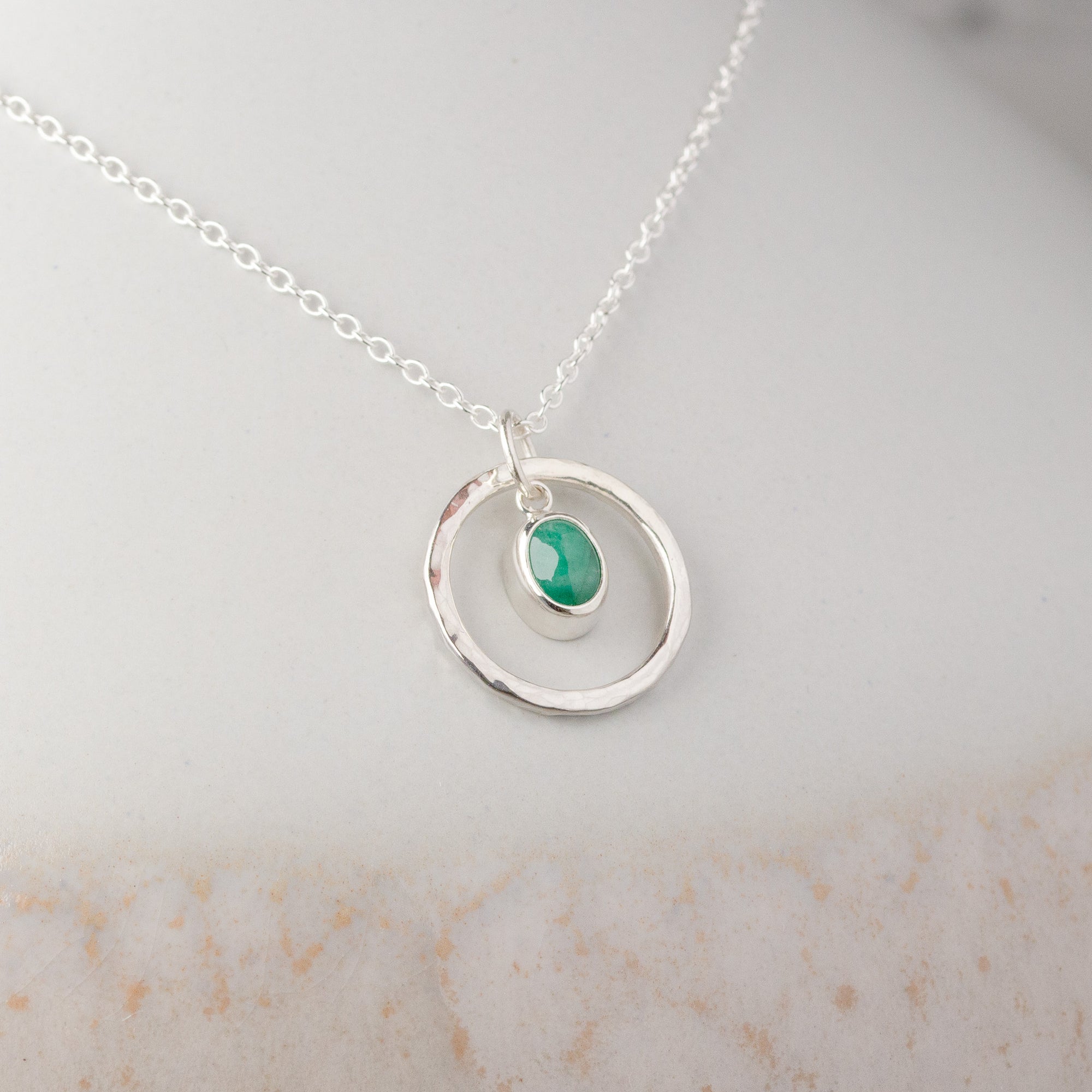 Caldera Iris Emerald Pendant