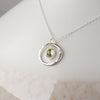 Caldera Iris Peridot Pendant