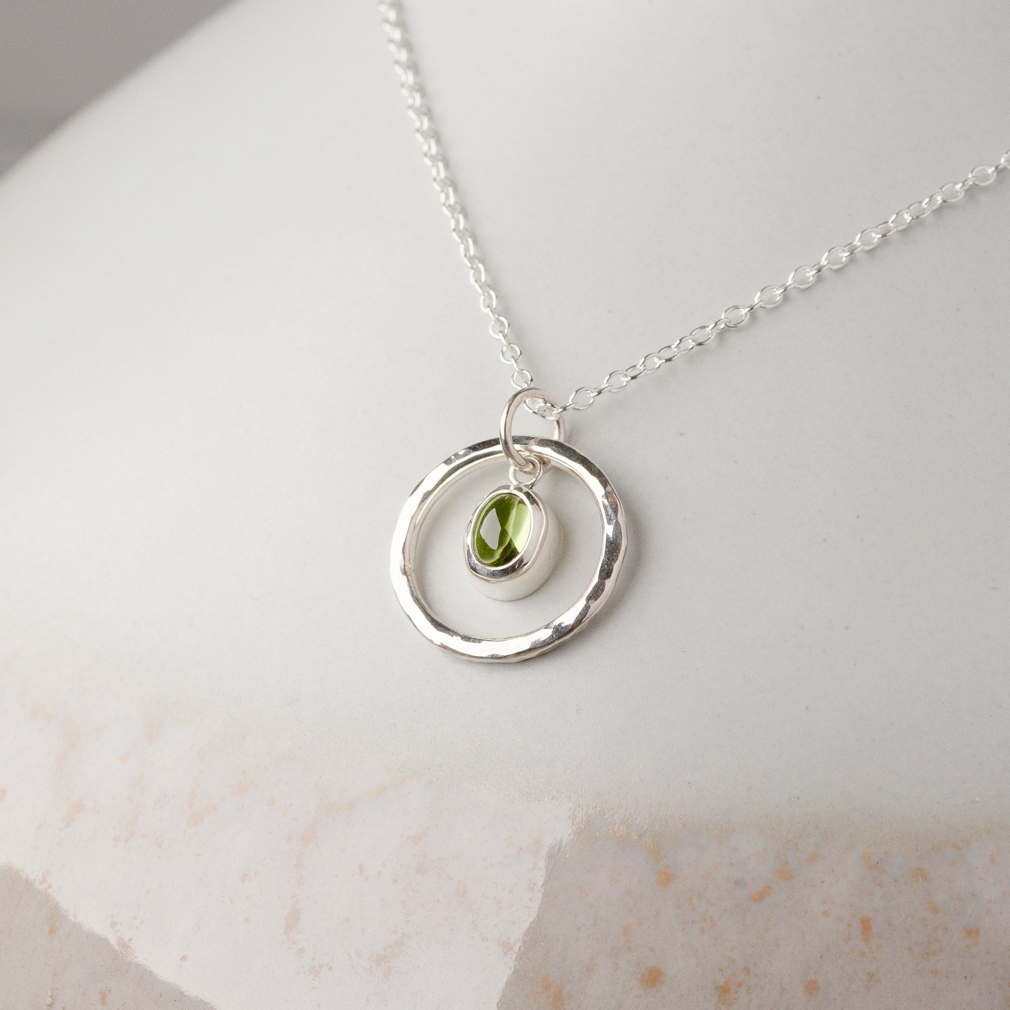 Caldera Iris Peridot Pendant