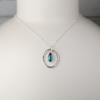 Teardrop Kyanite Sterling Silver Pendant