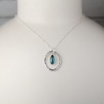 Teardrop Kyanite Sterling Silver Pendant