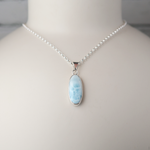 Larimar Sterling Silver Pendant