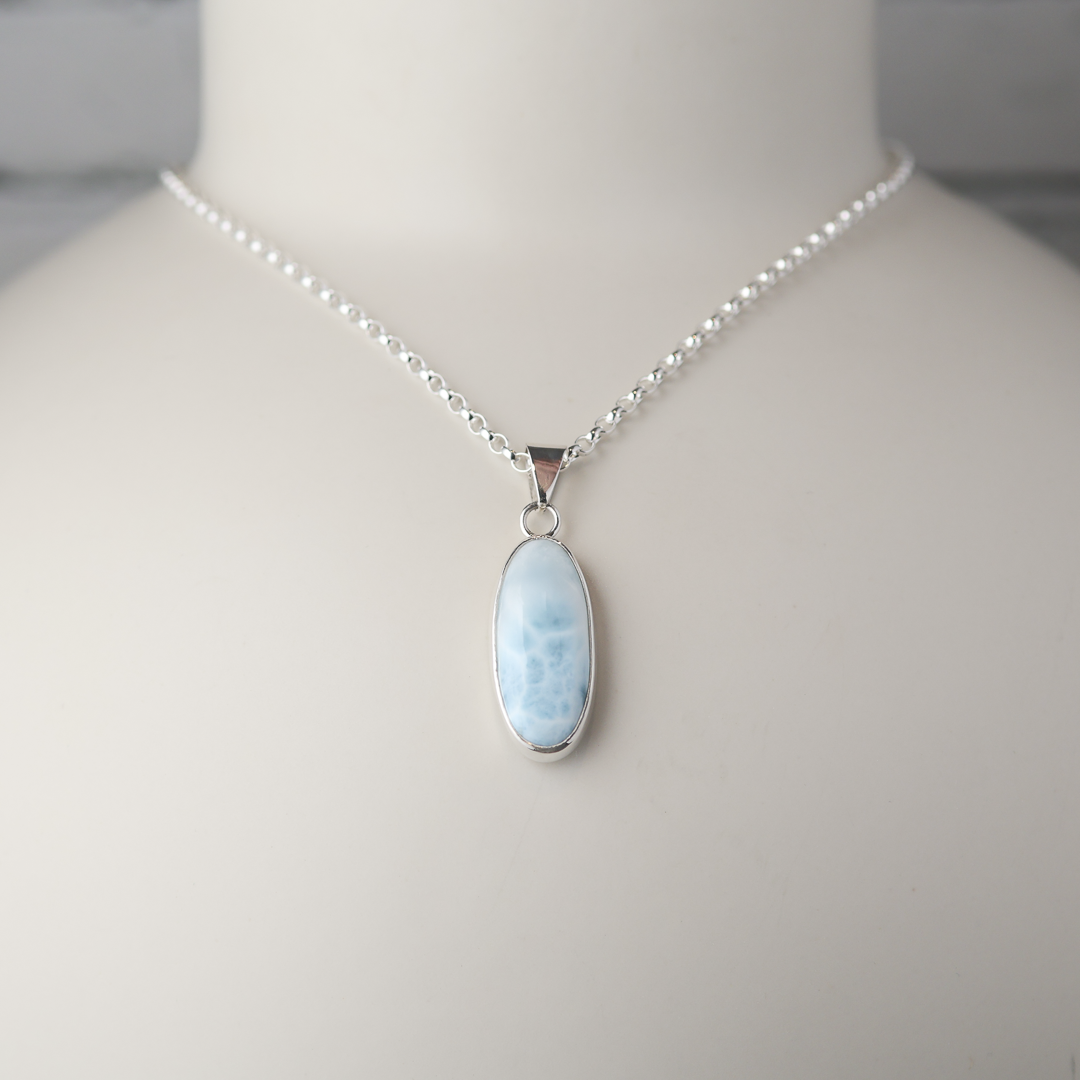 Larimar Sterling Silver Pendant