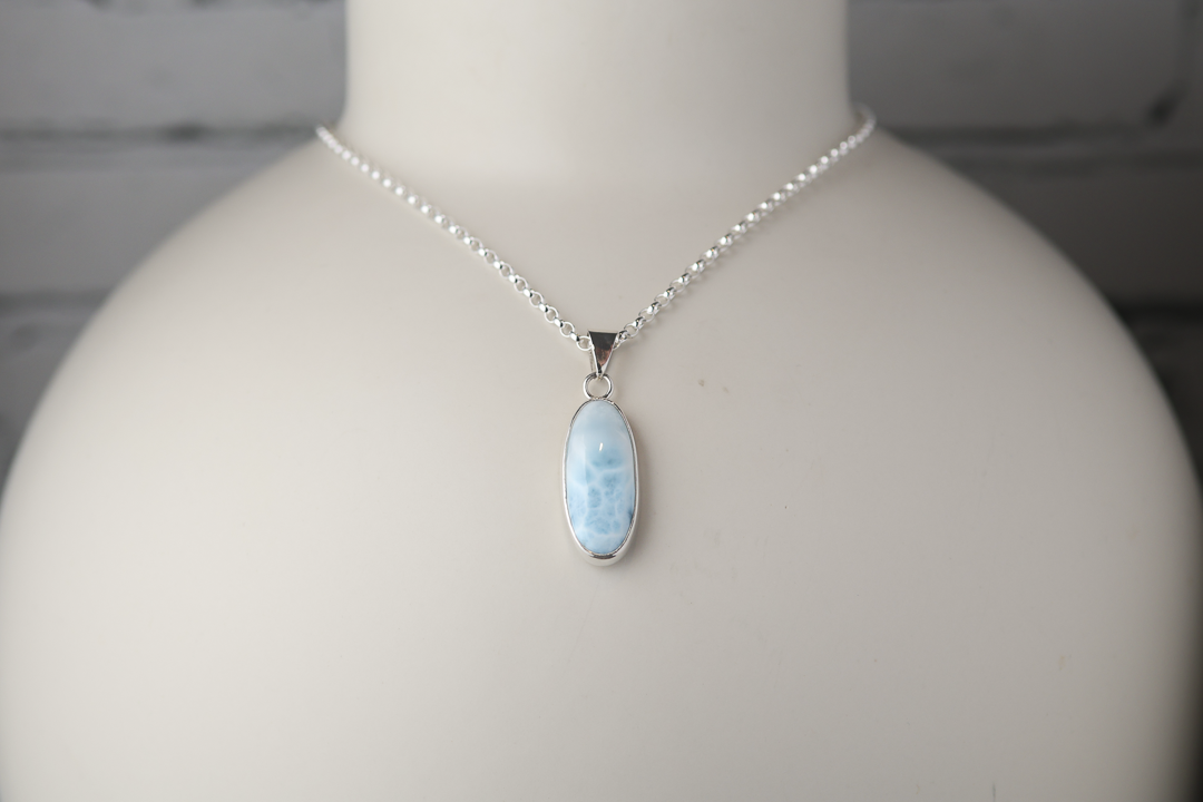 Larimar Sterling Silver Pendant