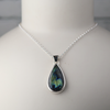 Pear Shaped Labradorite Sterling Silver Pendant
