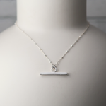 Silver T-Bar Pendant - Square Profile