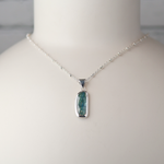 Kyanite Slice Silver Pendant