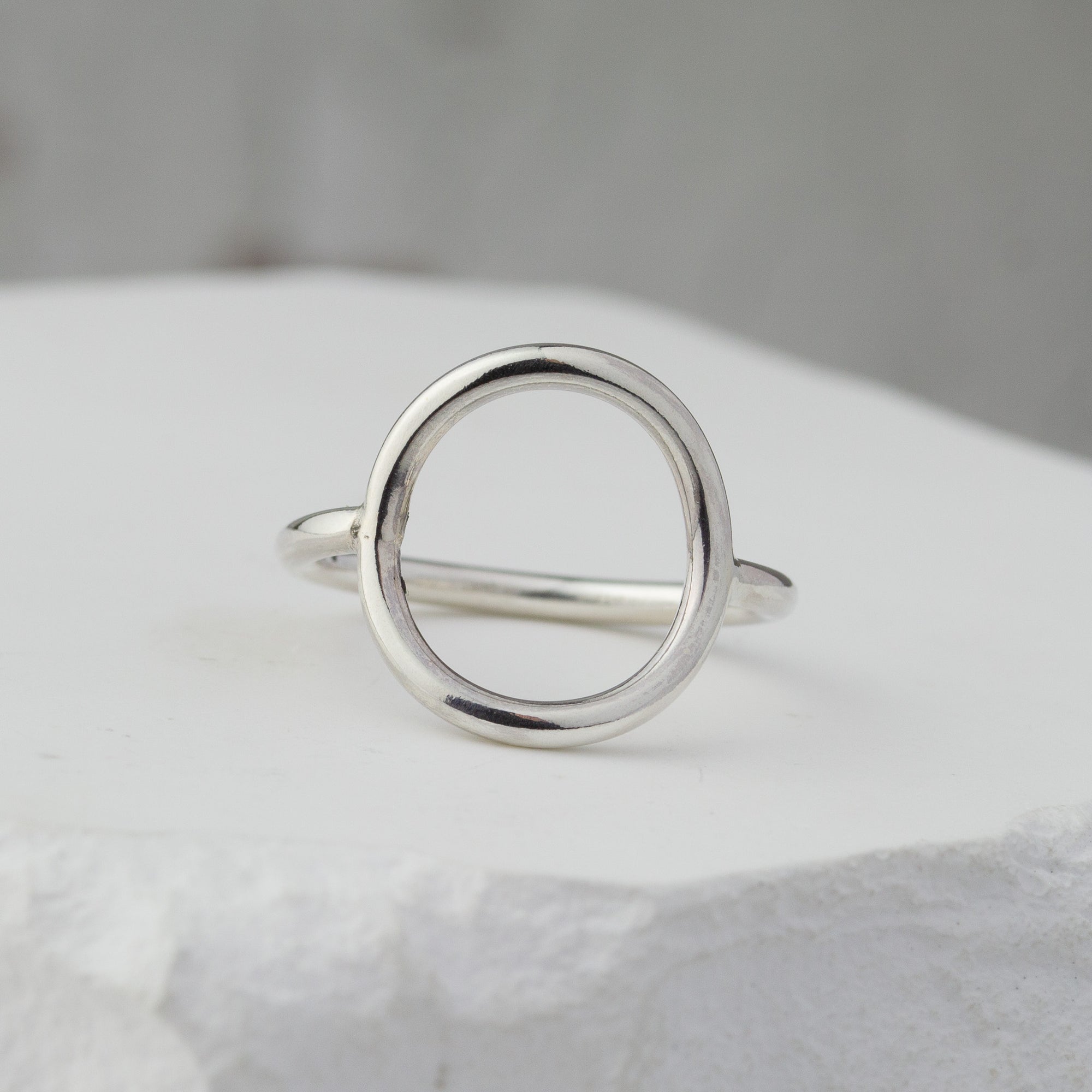 Silver Open Circle Ring