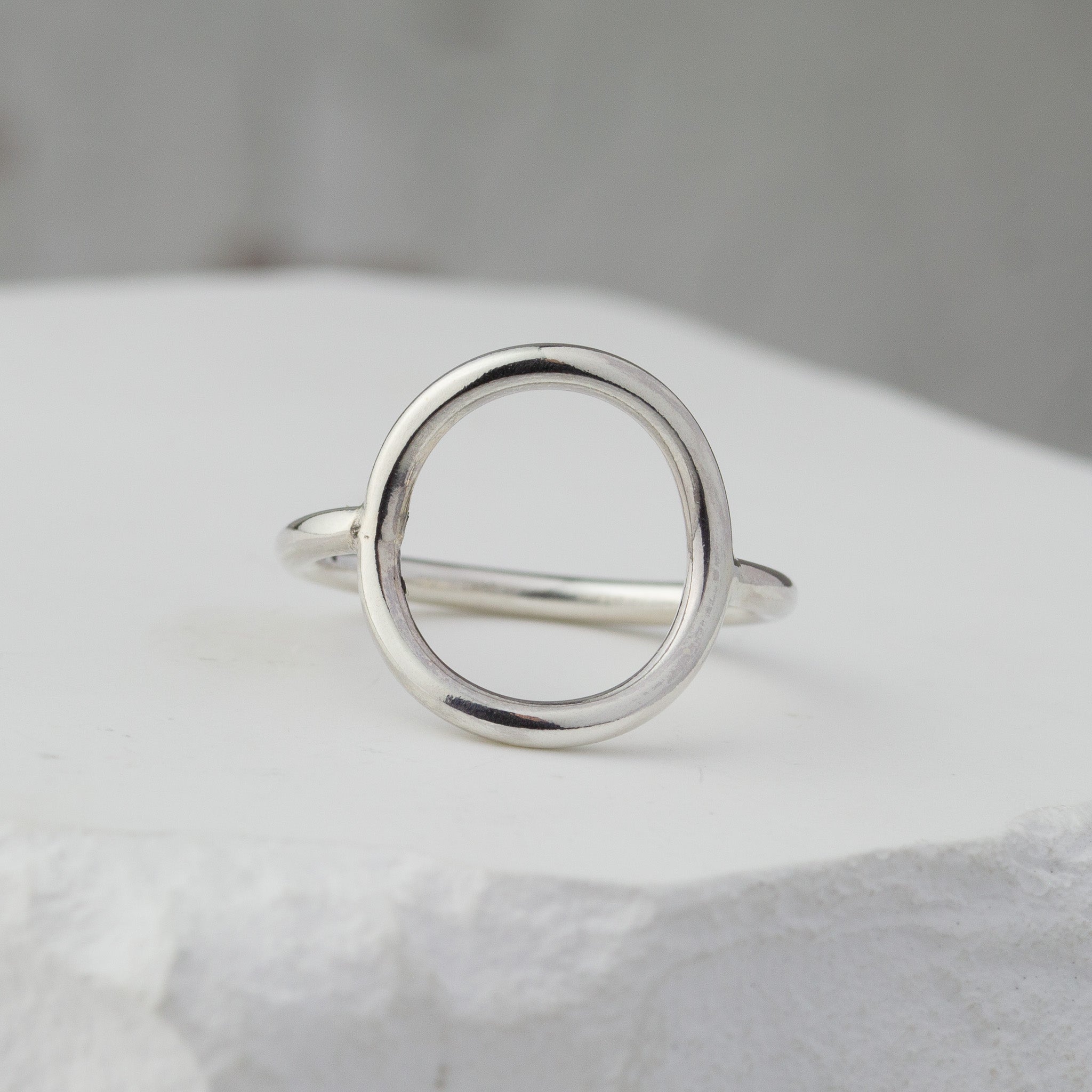 Silver Open Circle Ring