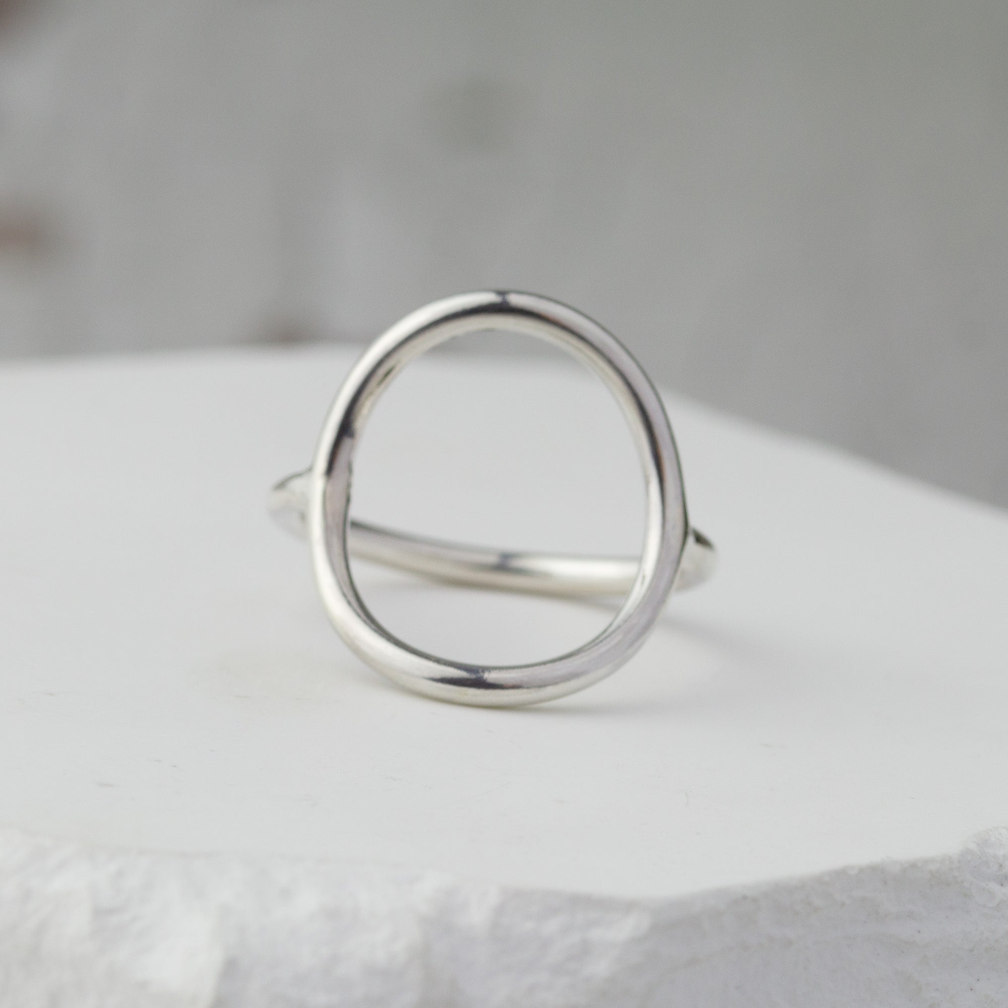 Silver Open Circle Ring