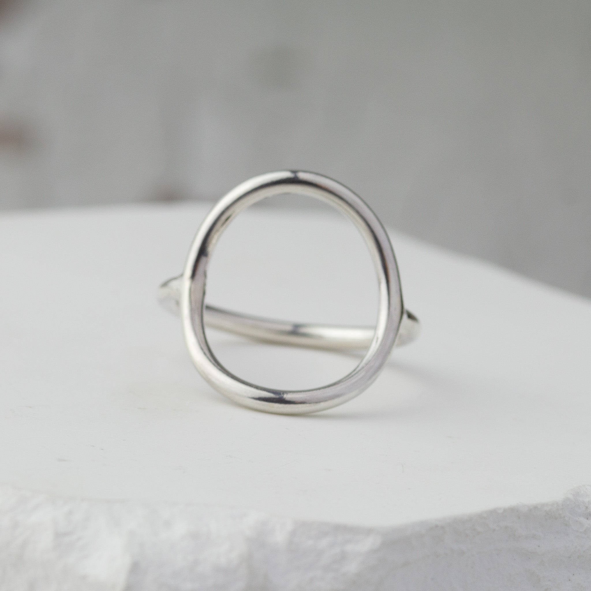 Silver Open Circle Ring