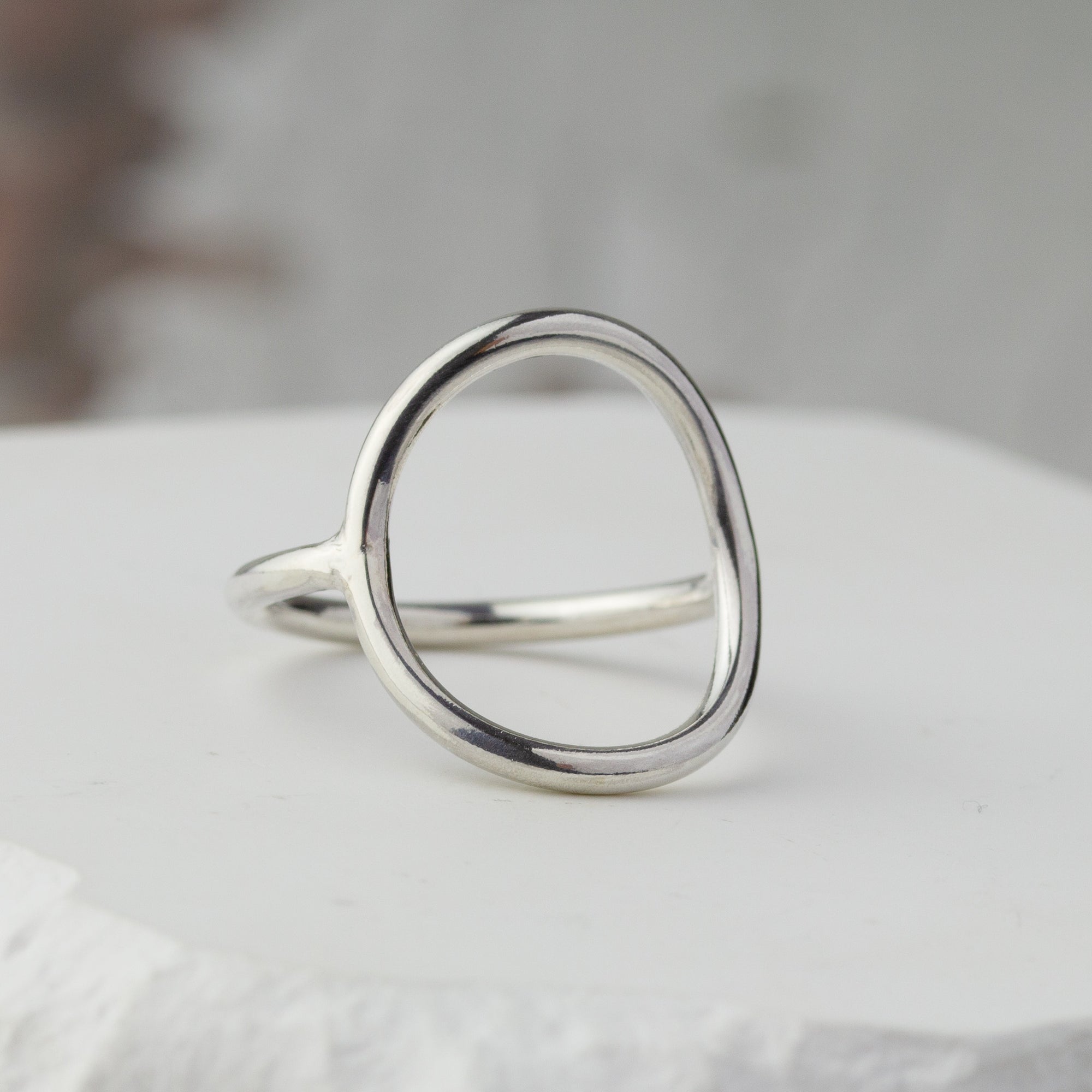 Silver Open Circle Ring