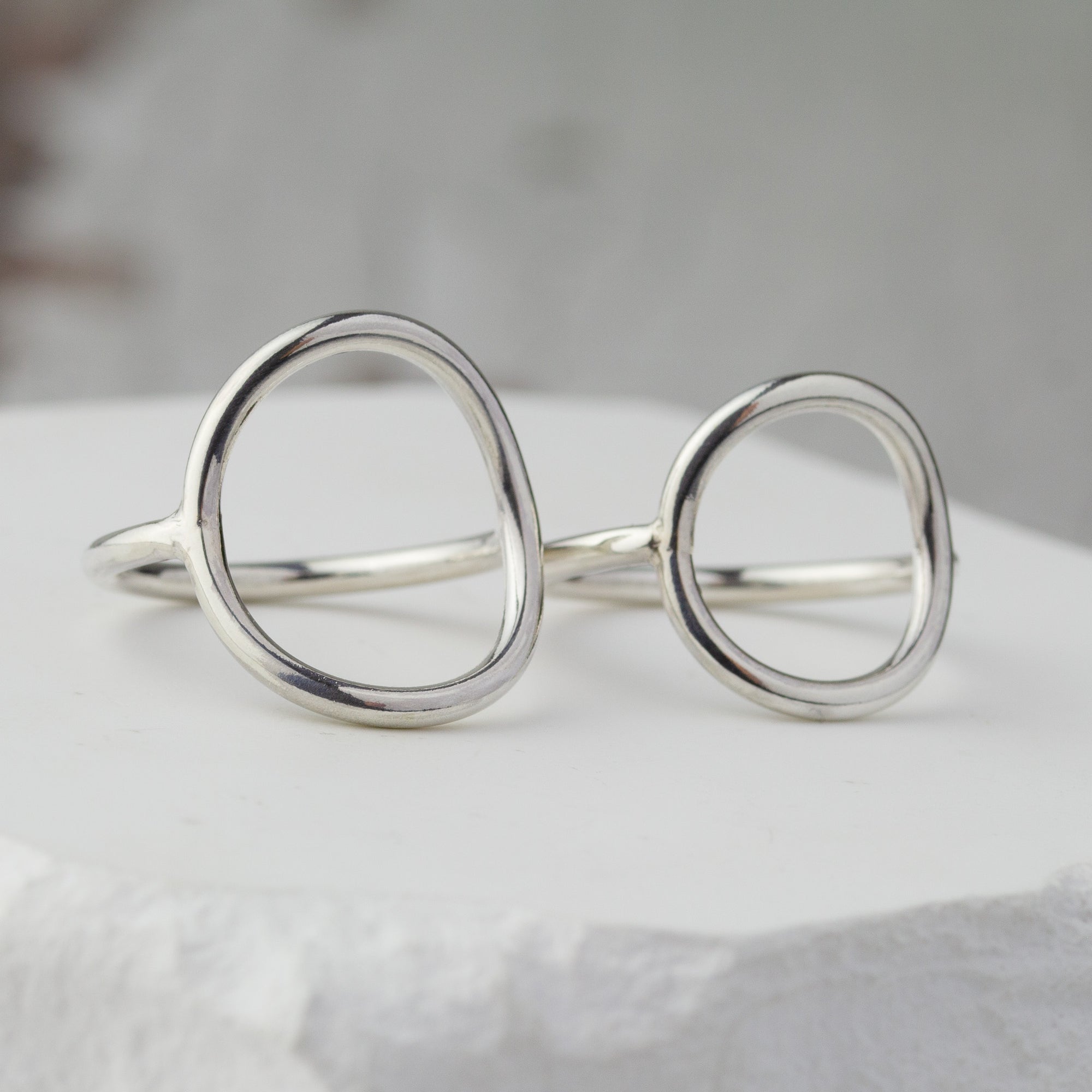 Silver Open Circle Ring