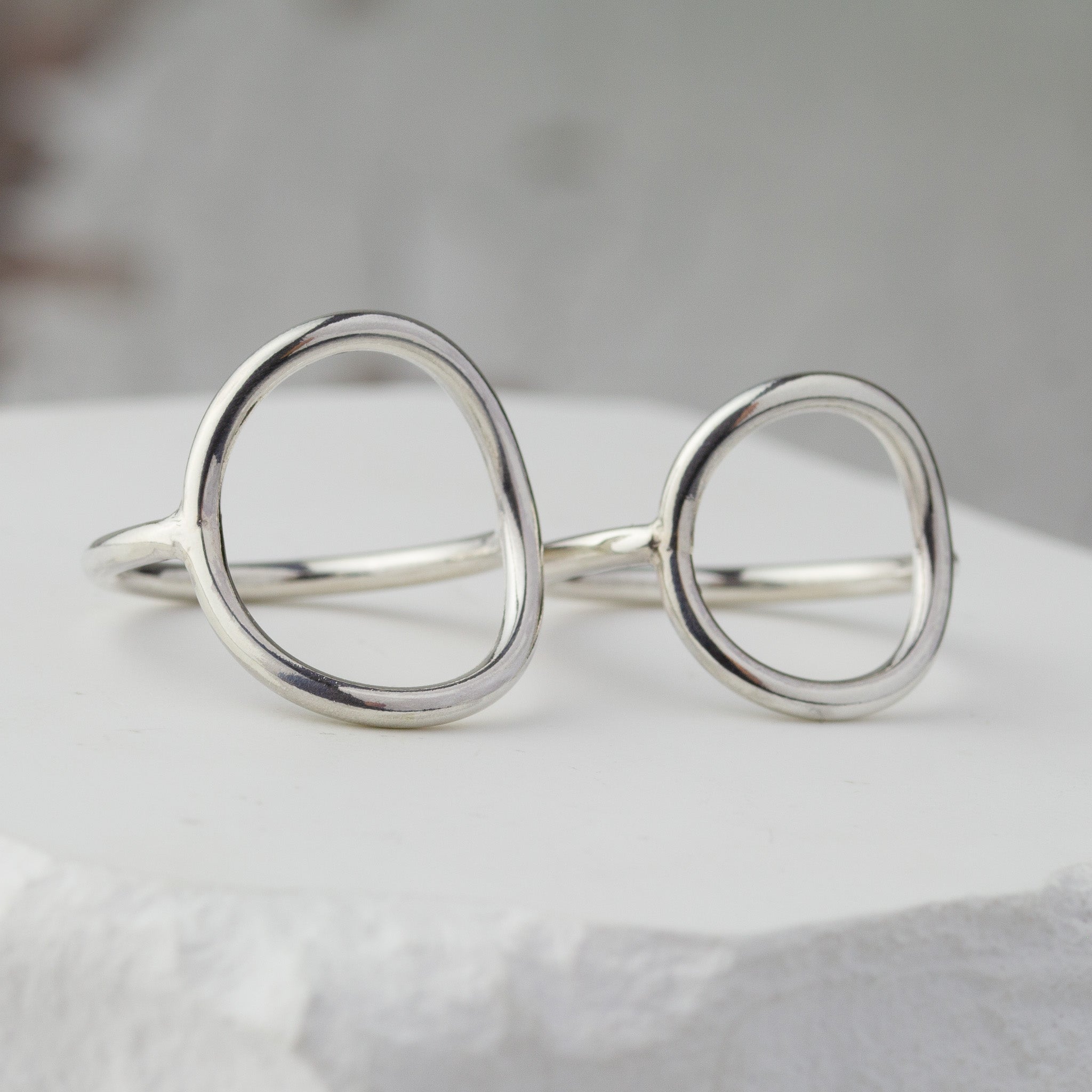 Silver Open Circle Ring