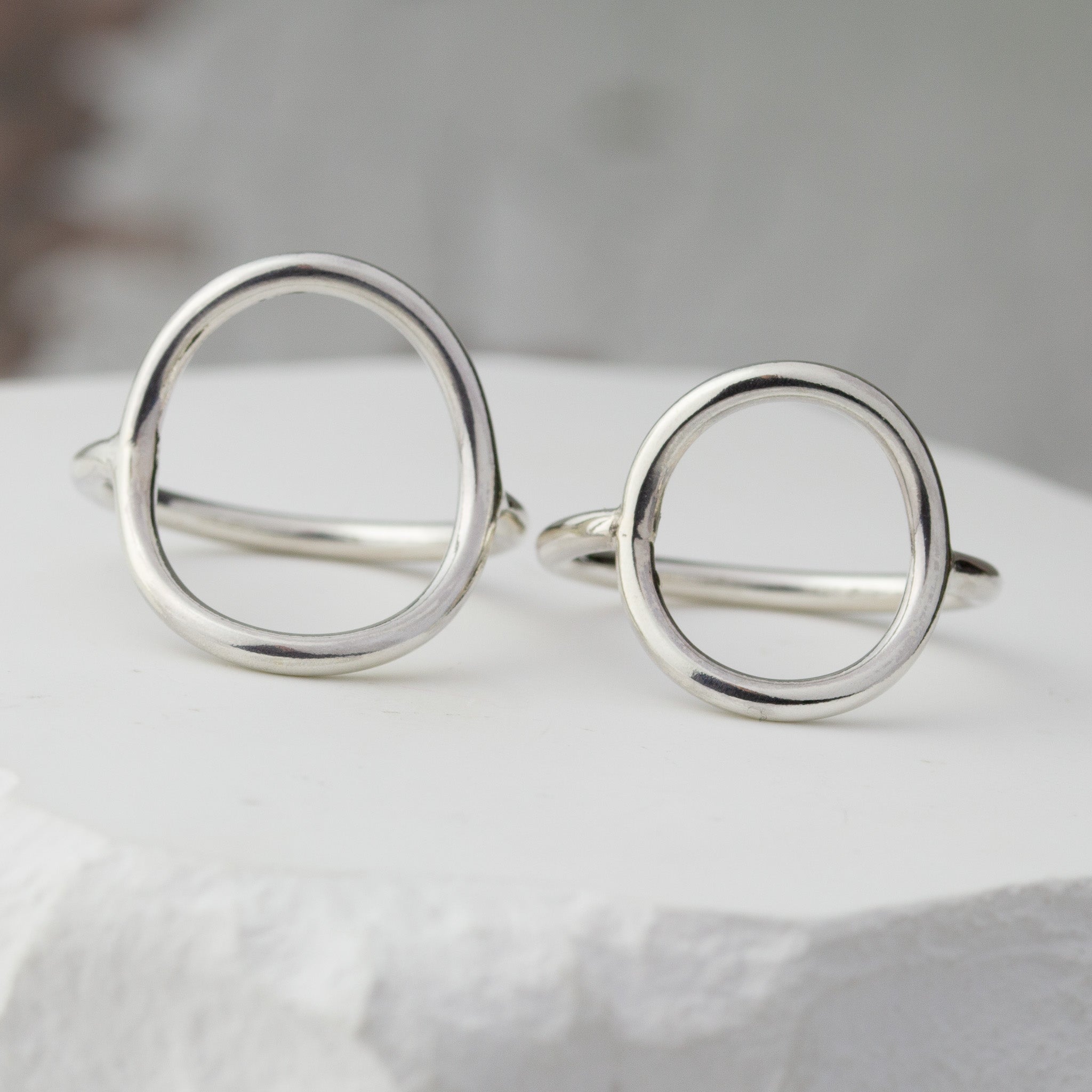 Silver Open Circle Ring