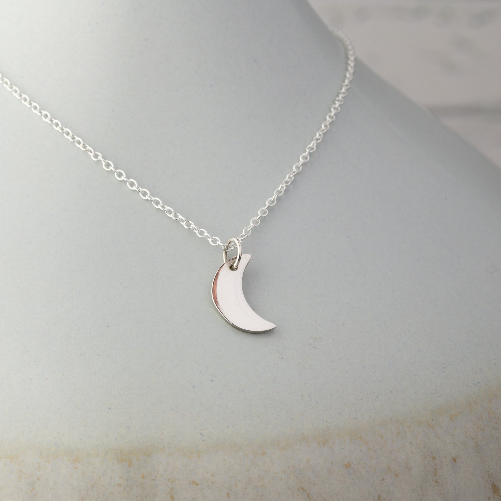 Lunelle Silver Crescent Pendant