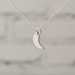 Lunelle Silver Crescent Pendant