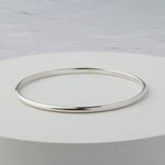 Mezza Polished Silver Stacking Bangle