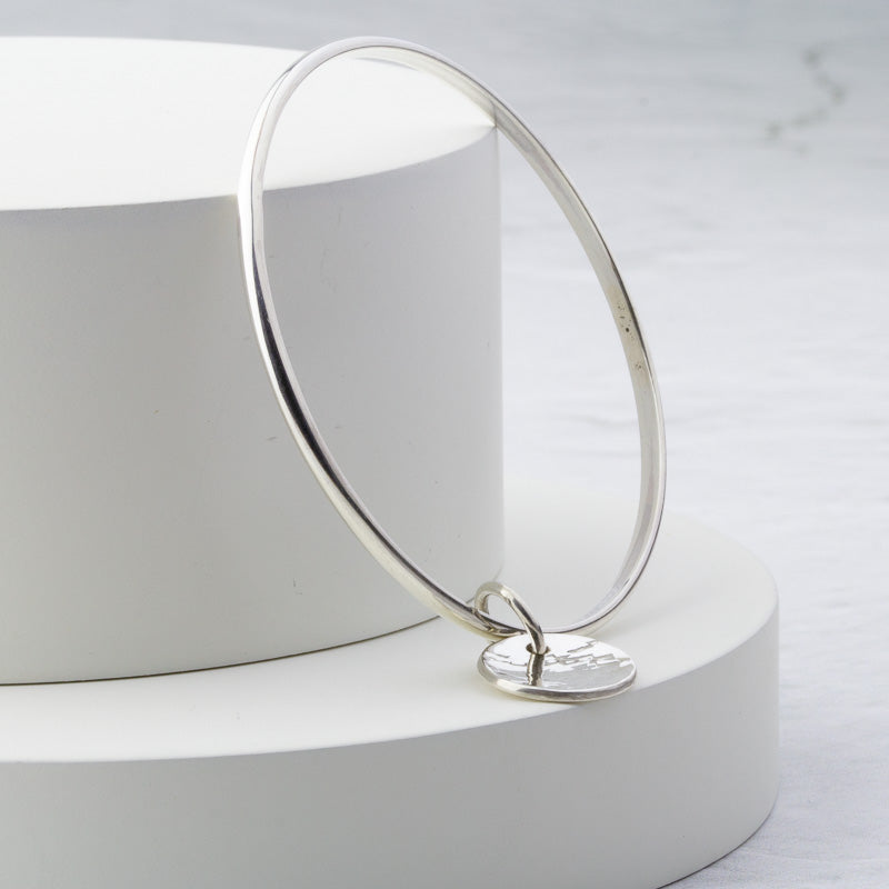 Mezza Lunelle Silver Bangle