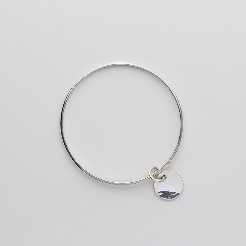 Mezza Lunelle Silver Bangle