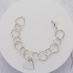 Mistura Fused Link Bracelet with Heart Charm