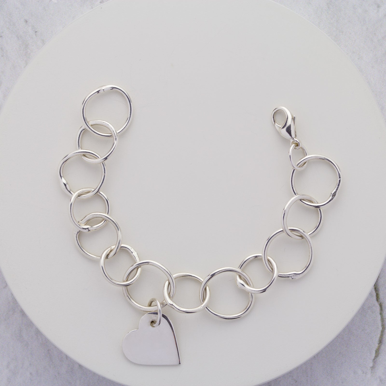 Mistura Fused Link Bracelet with Heart Charm