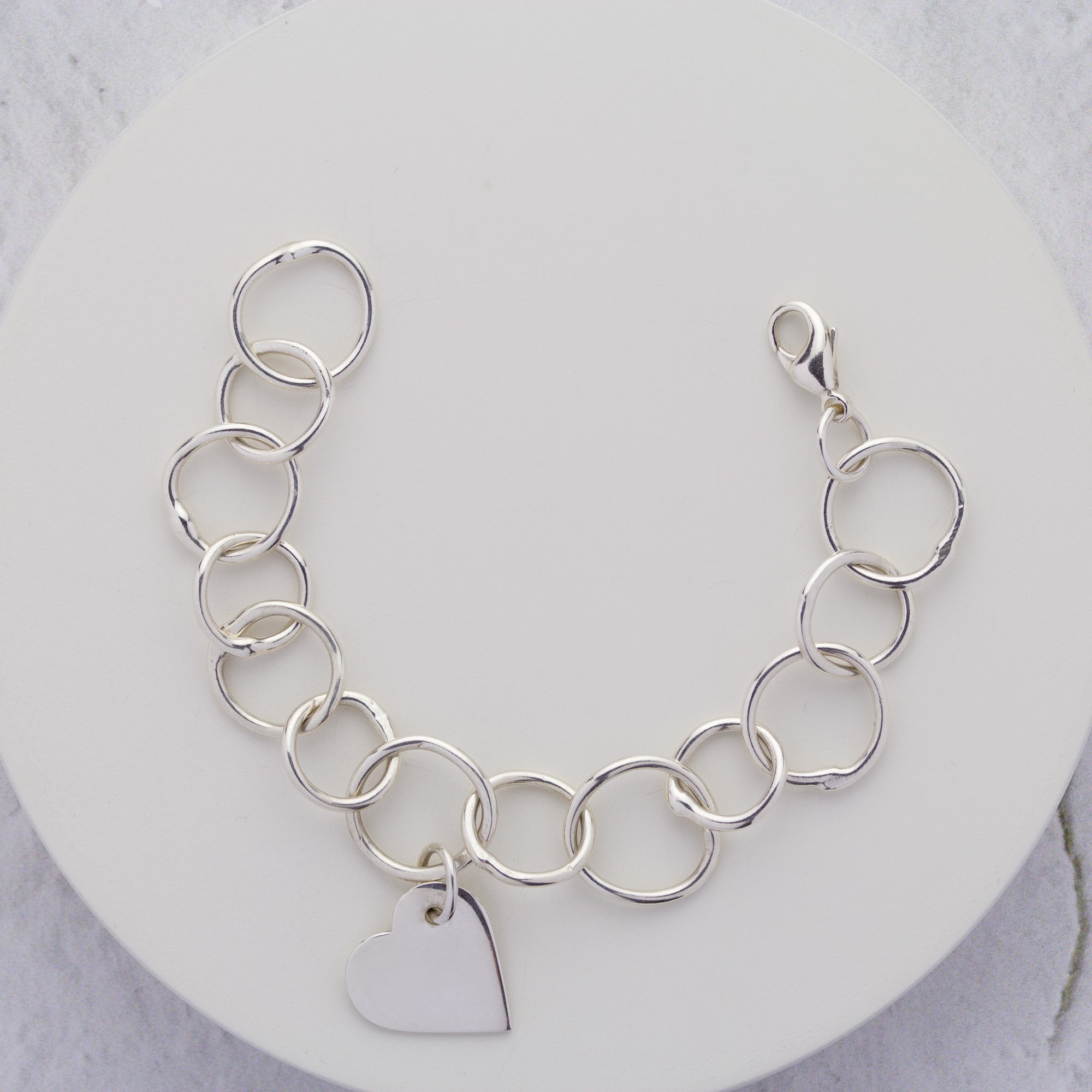 Mistura Fused Link Bracelet with Heart Charm