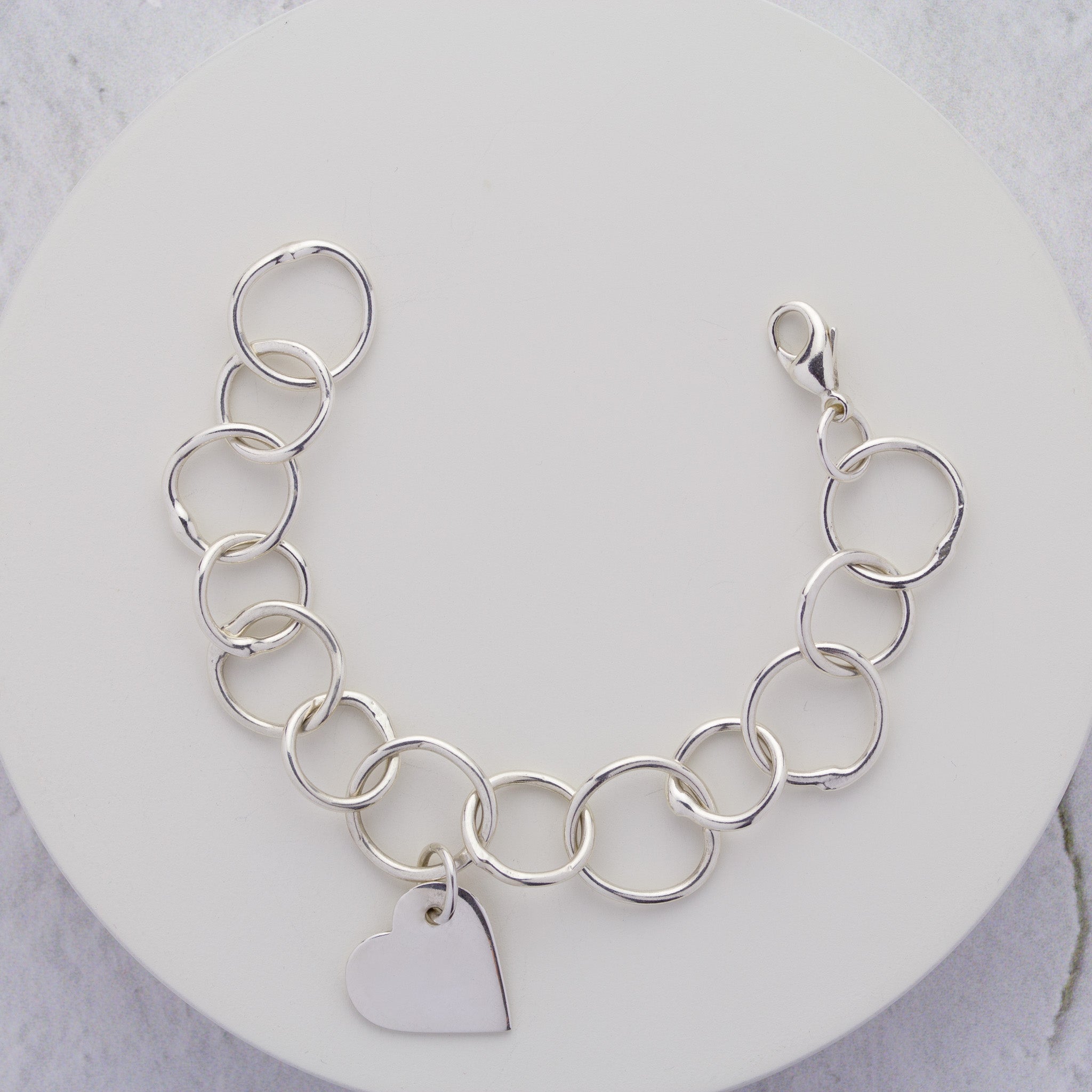 Mistura Fused Link Bracelet with Heart Charm