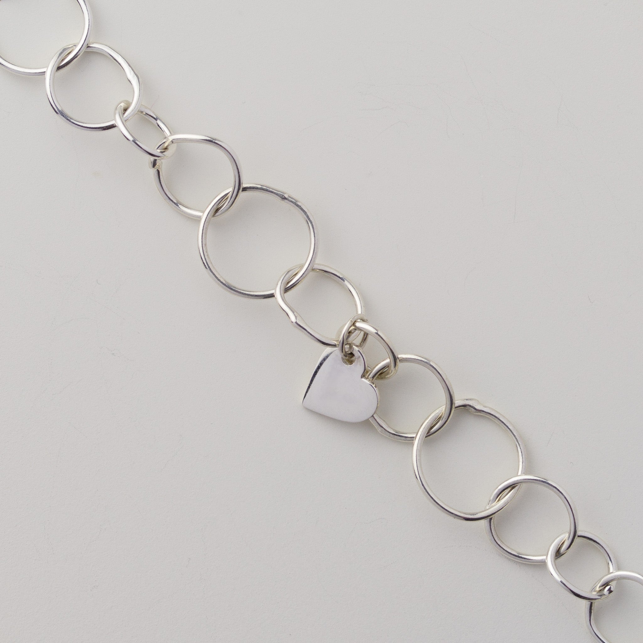 Mistura Fused Link Bracelet with Heart Charm - Light