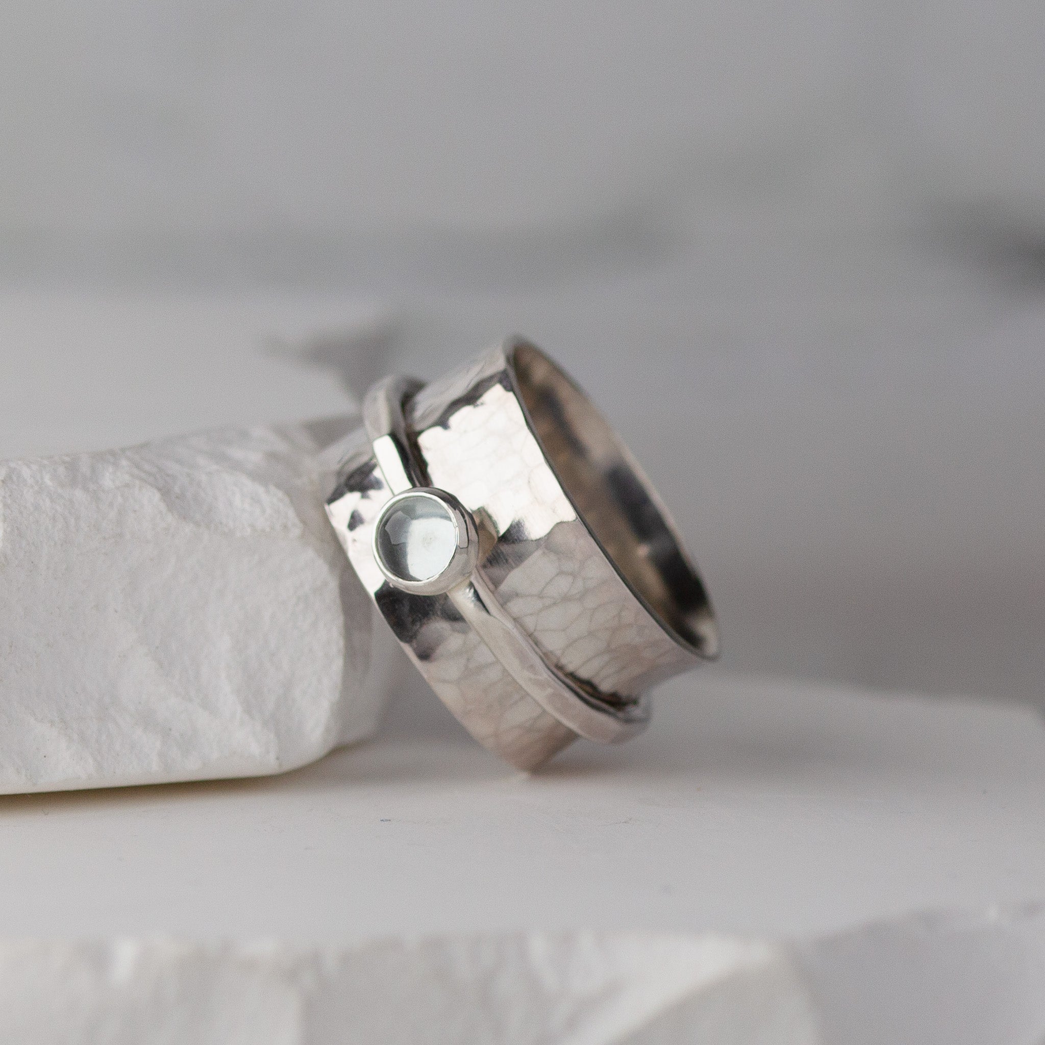 Gemstone Spinner Ring