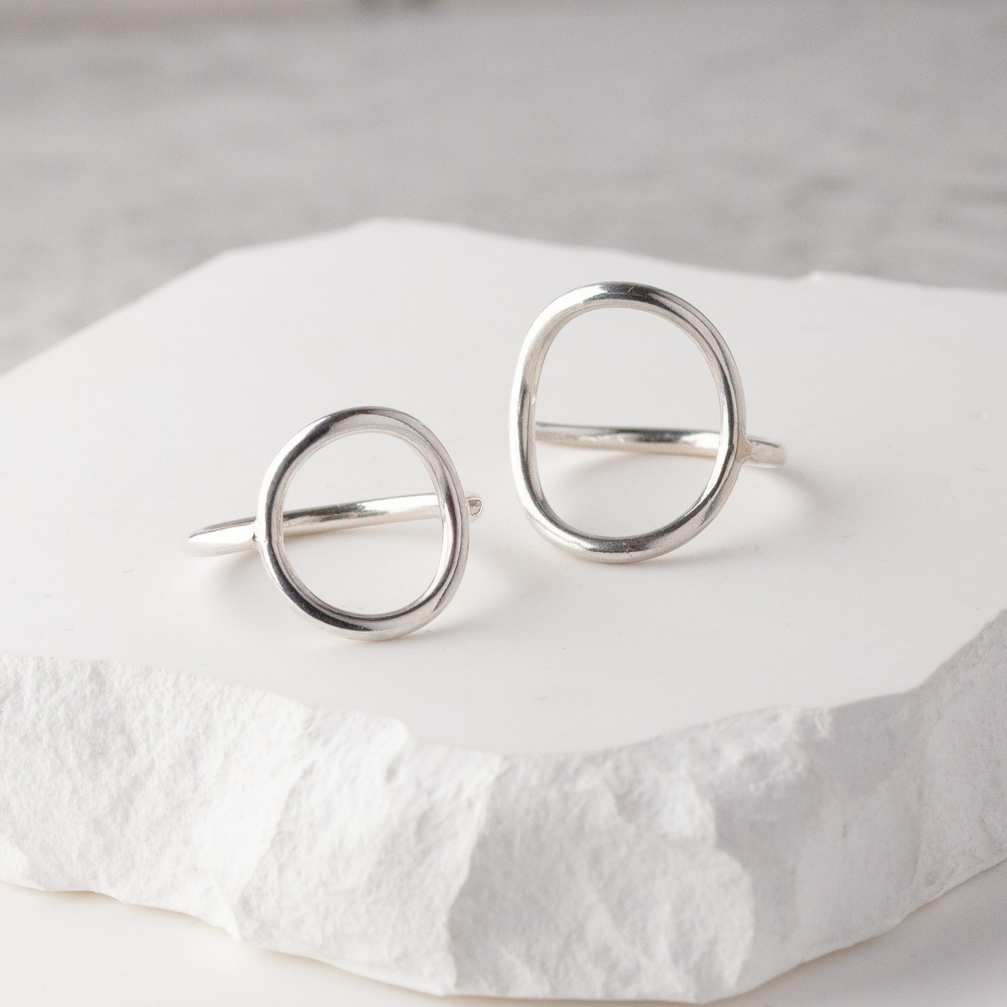 Silver Open Circle Ring