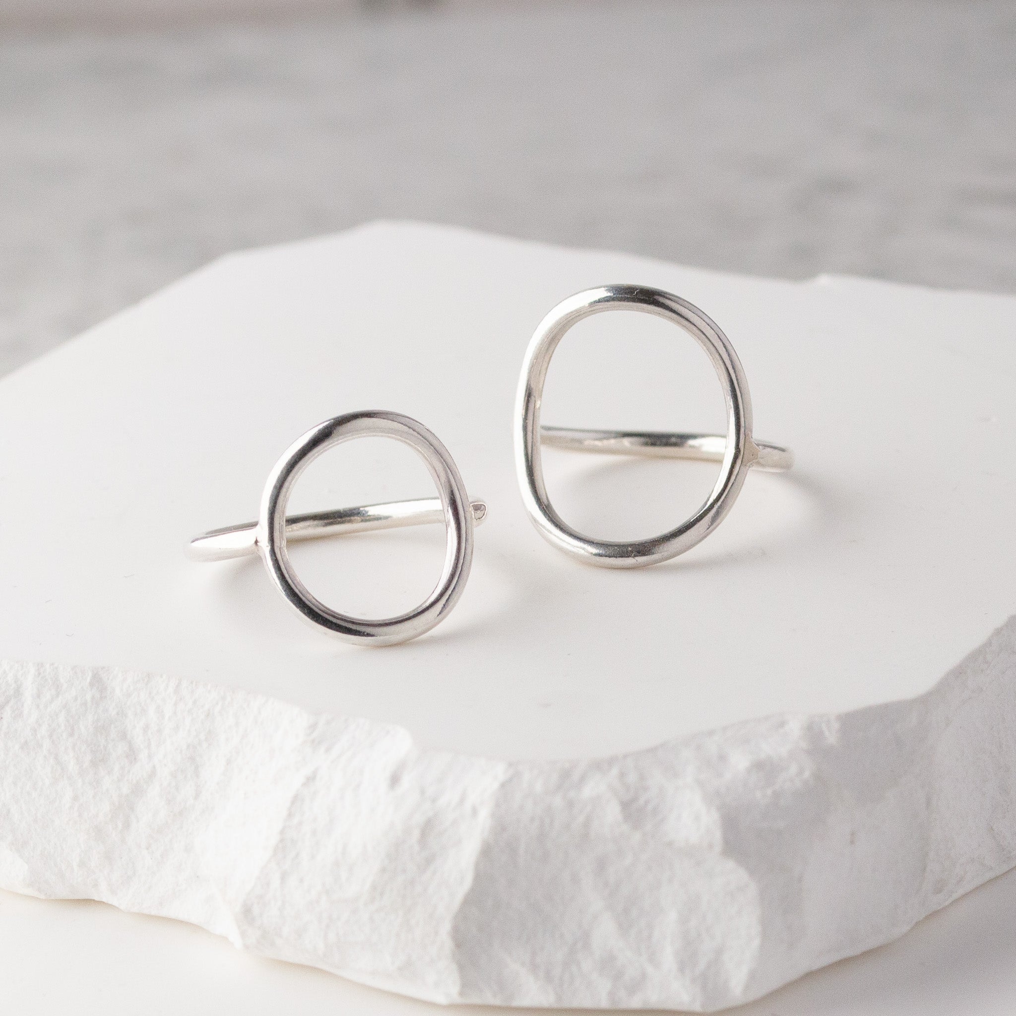 Silver Open Circle Ring