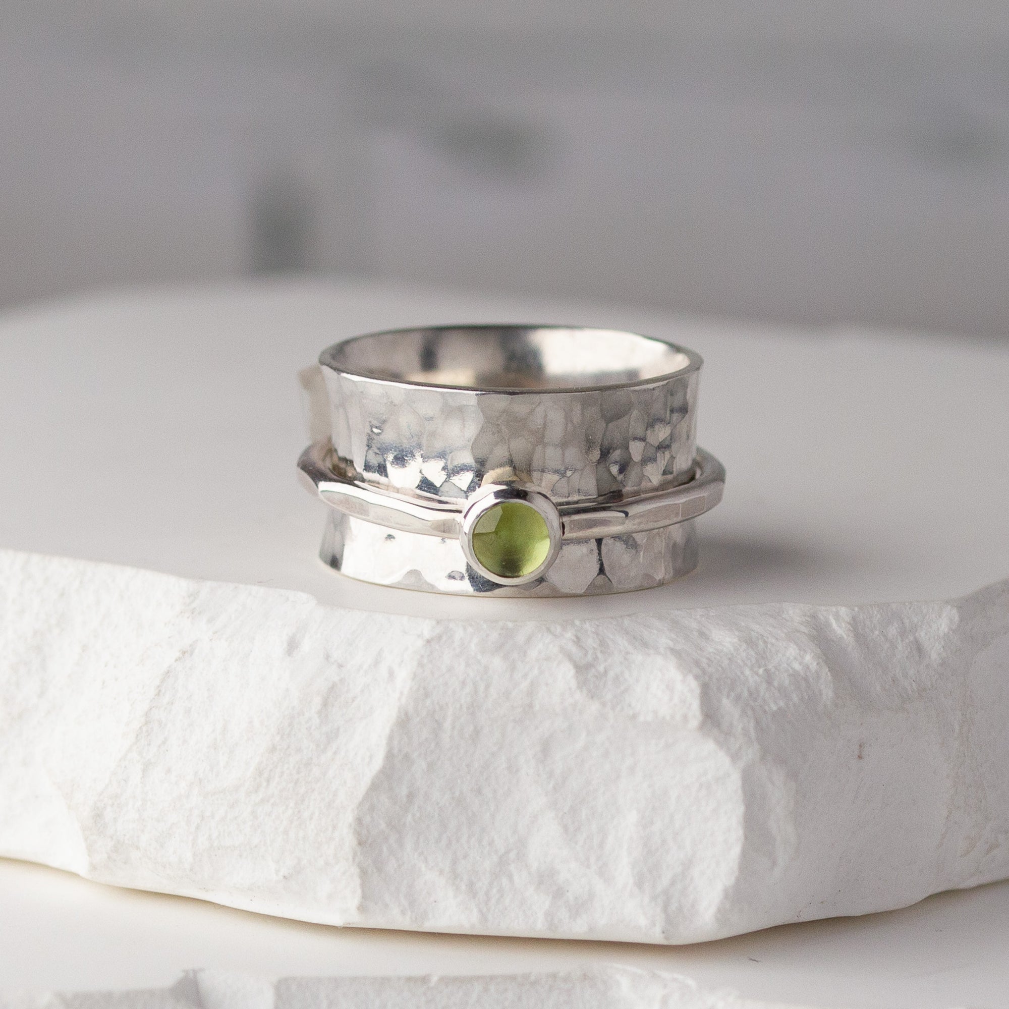 Gemstone Spinner Ring