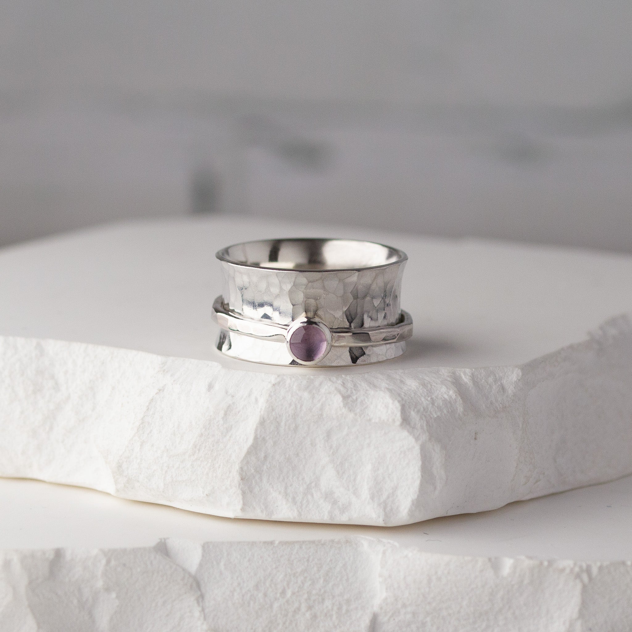 Gemstone Spinner Ring