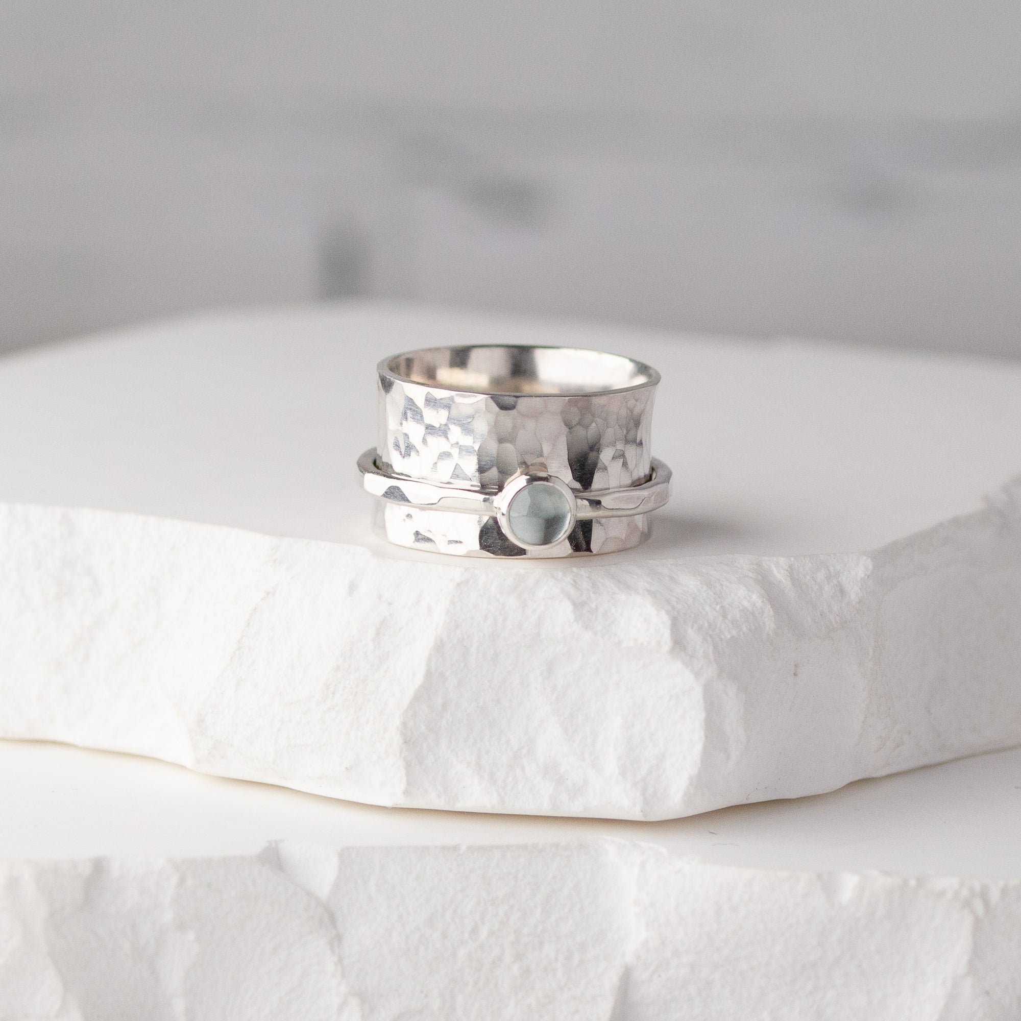 Gemstone Spinner Ring