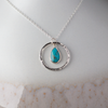 Caldera Pera Turquoise Silver Pendant