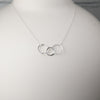 Caldera Tre-Anelli Silver Necklace