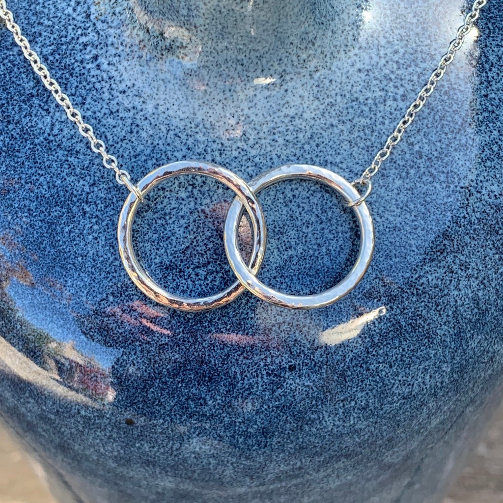 Caldera Bella - simple silver necklace - handmade in Wiltshire, UK