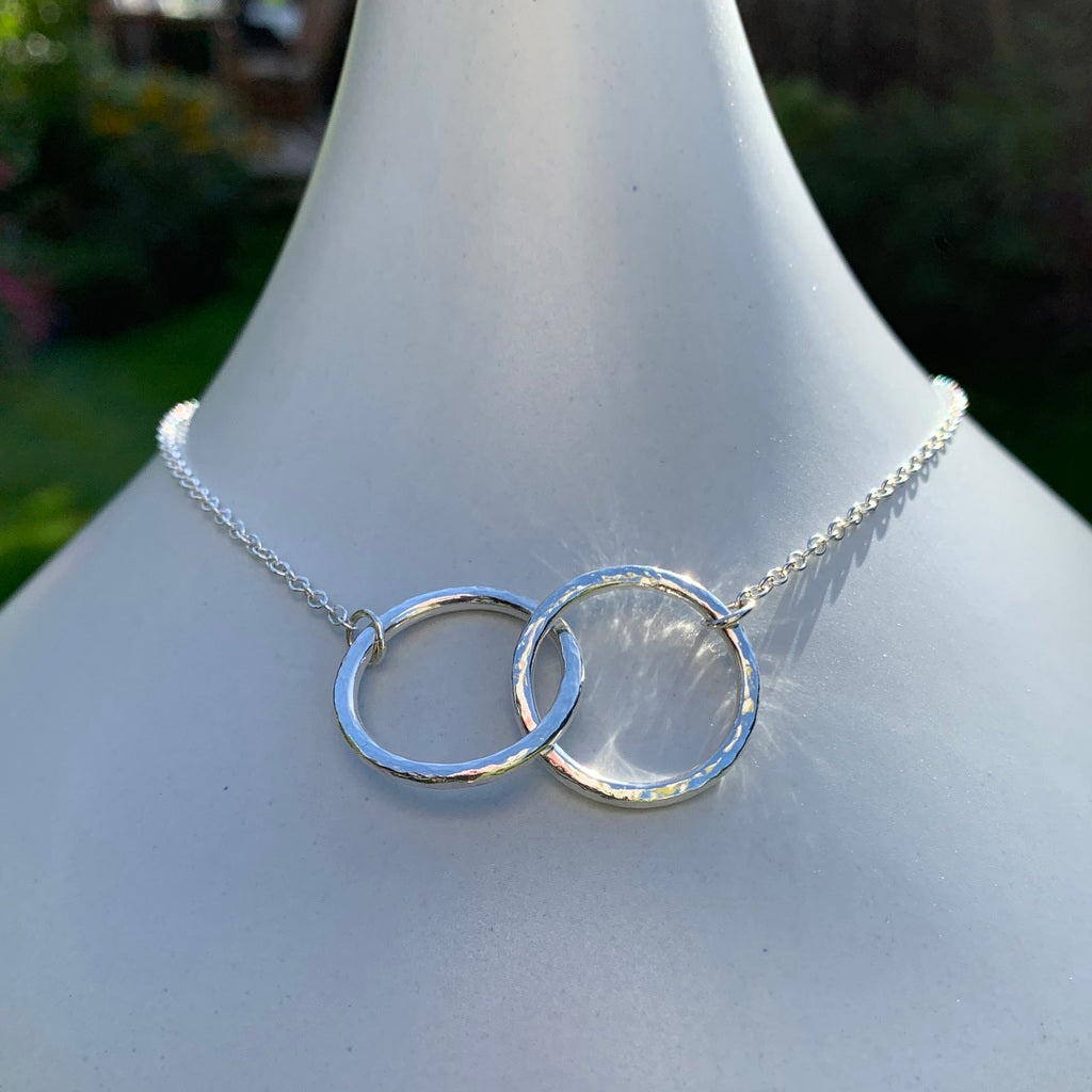 Caldera Bella - simple silver necklace - handmade in Wiltshire, UK